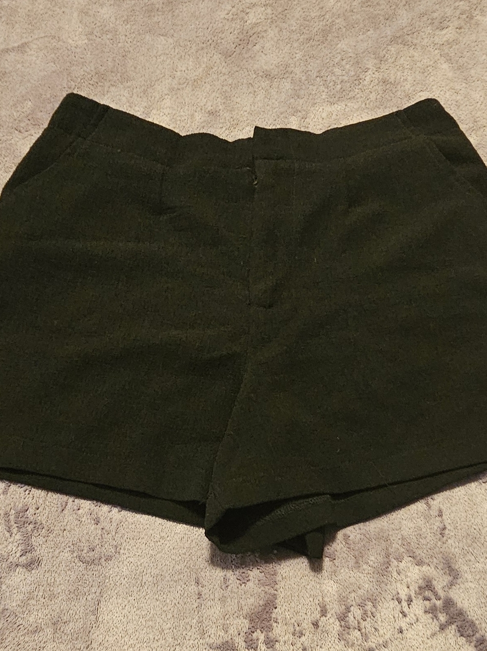 Classic Black Knit High-Waist Shorts